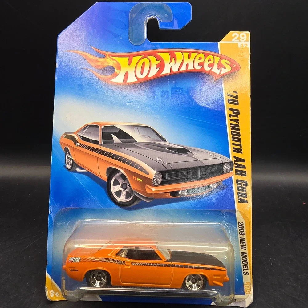 Hot Wheels '70 Plymouth AAR Cuda Orange 2009 New Models Muscle Car